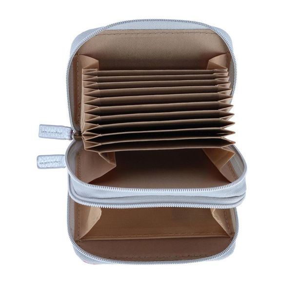 Buxton Swervy Hearts Print Vegan Leather Wizard Wallet - Picture 6 of 6